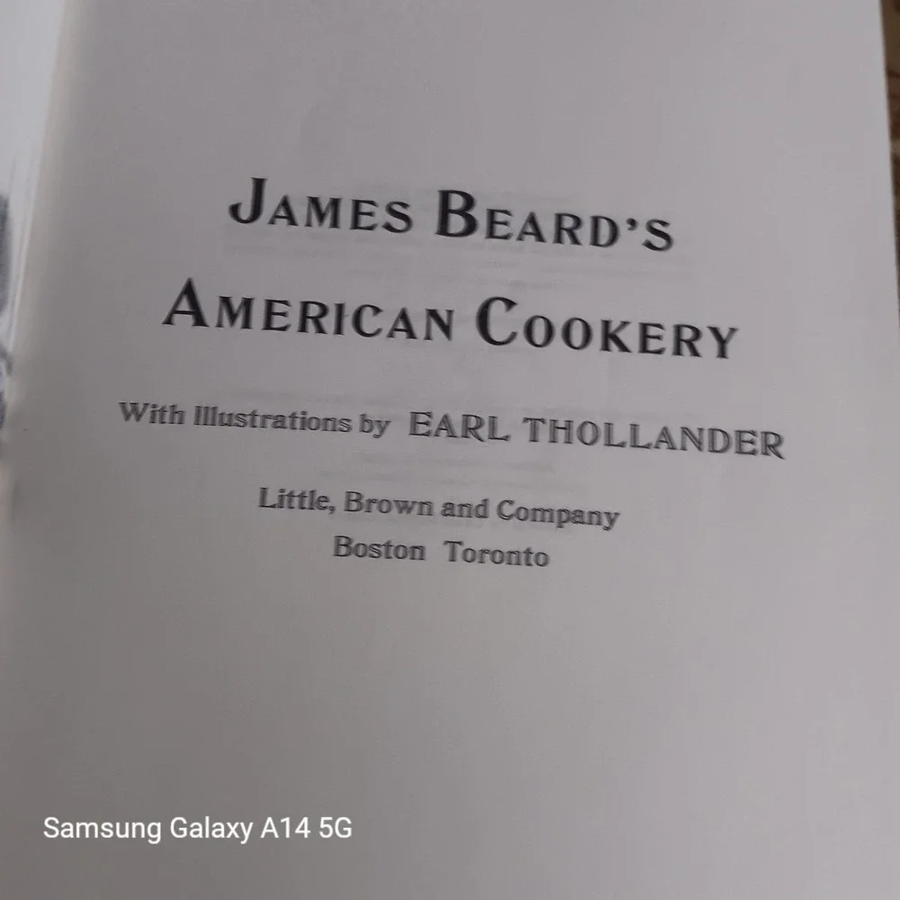 James Beard's American Cookery Hardcover Cookbook 1972 Ill. Earl Thollander